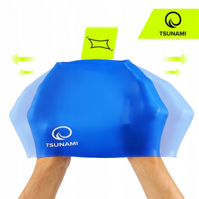 Шапочка для плавання TSUNAMI Pro Blue (P-5905973401883)