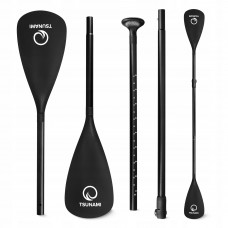 Весло для SUP-дошки TSUNAMI 2 в 1 160-225 см, регульоване, складане, Black (P-5907739316431)