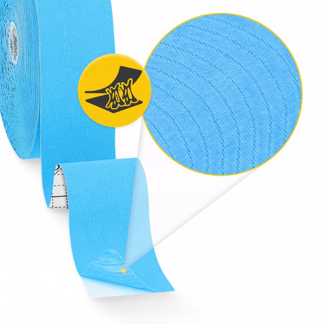Стрічка кінезіологічна (кінезіо тейп) 4FIZJO 5 см x 31 м Sky Blue (P-5905973405546)