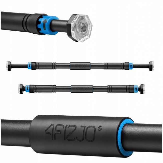 Турник раздвижной 4FIZJO 66-100 см Black/Blue (P-5907739314758) Турник раздвижной 4FIZJO 66-100 см Black/Blue (P-5907739314758)