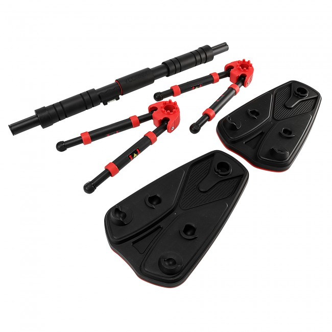 Турник раздвижной Cornix Elite+ 65-90 см XR-0293 Black/Red