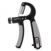 Еспандер кистьовий пружинний Cornix 5-60 кг з регульованим навантаженням та лічильником XR-0264 Black/Grey