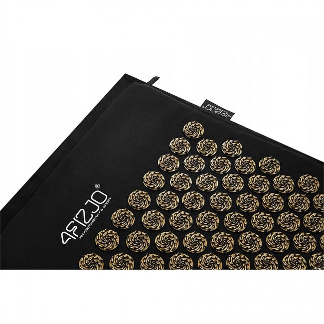 Килимок акупунктурний з подушкою 4FIZJO Ergo Mat Аплікатор Кузнєцова Black/Gold (P-5907739313881)