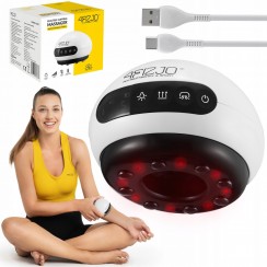 Массажная вакуумная банка 4FIZJO аккумуляторная с ИК прогревом White (P-5907739318688)