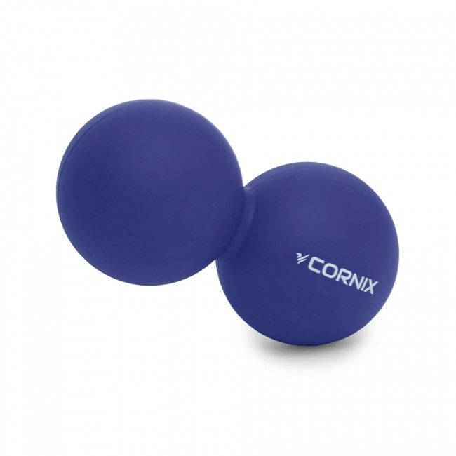 Массажный мяч Cornix Lacrosse DuoBall 6.3 x 12.6 см XR-0109 Navy Blue