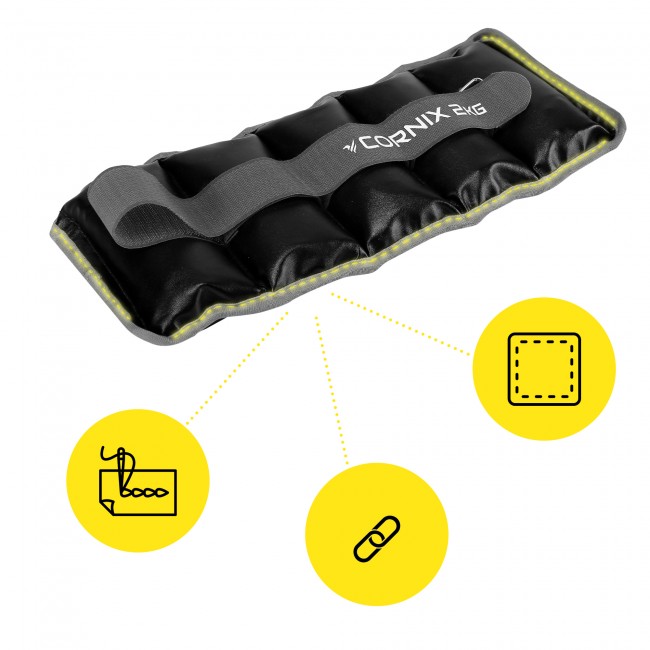 Утяжелители-манжеты для ног и рук Cornix 2 x 2 кг XR-0400