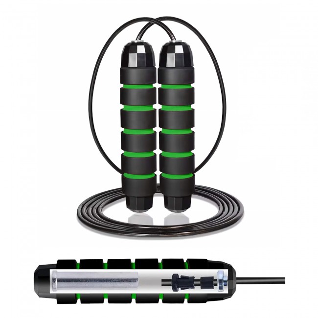 Скакалка скоростная для кроссфита Cornix Speed Rope Classic с отягощением XR-0352 Black/Green Скакалка скоростная для кроссфита Cornix Speed Rope Classic с отягощением XR-0352 Black/Green