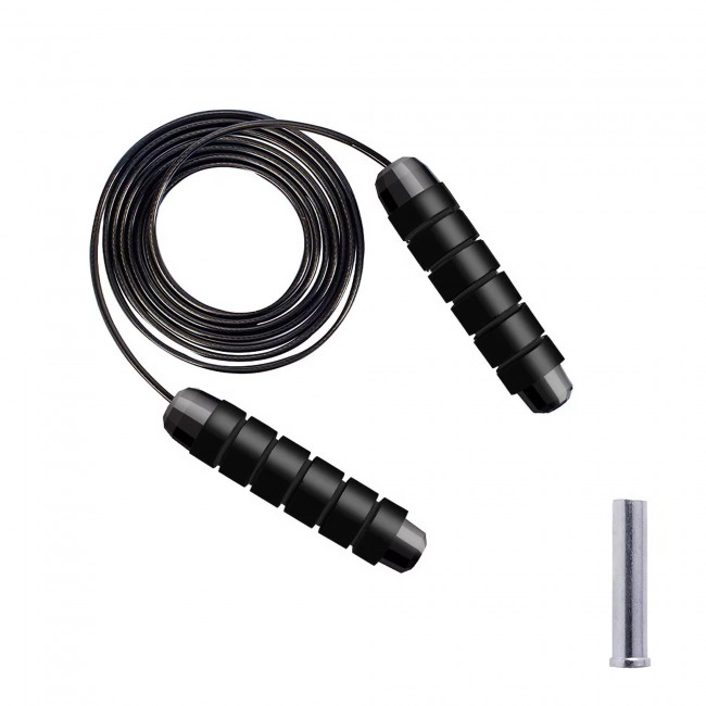 Скакалка скоростная для кроссфита Cornix Speed ​​Rope Classic с отягощением XR-0352 Black
