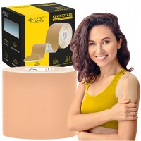 Лента кинезиологическая (кинезио тейп) 4FIZJO 7.5 см x 5 м Biege (P-5907739318879)