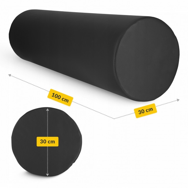 Валик для реабилитации и массажа 4FIZJO 100 x 30 см Black (P-5905973402965)