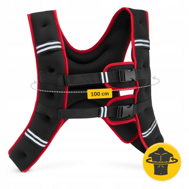 Жилет-утяжелитель для тренировок 4FIZJO 5 кг Black/Red (P-5905973402156)