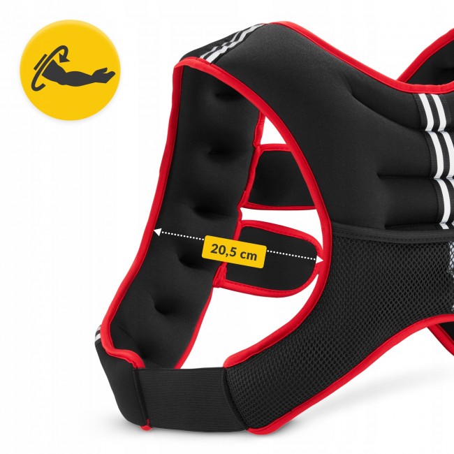 Жилет-утяжелитель для тренировок 4FIZJO 5 кг Black/Red (P-5905973402156)