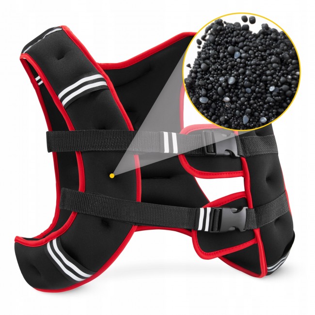 Жилет-утяжелитель для тренировок 4FIZJO 5 кг Black/Red (P-5905973402156)