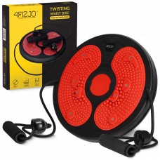 Диск здоровья для талии 4FIZJO Mini Twister с эспандерами Black/Red (P-5905973402132)