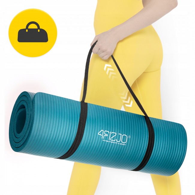 Коврик (мат) спортивный 4FIZJO NBR 180 x 60 x 1 см для йоги и фитнеса Sea Green (P-5905973406697)
