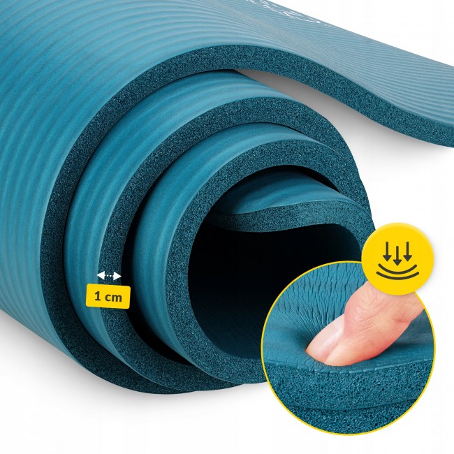 Коврик (мат) спортивный 4FIZJO NBR 180 x 60 x 1 см для йоги и фитнеса Sea Green (P-5905973406697)