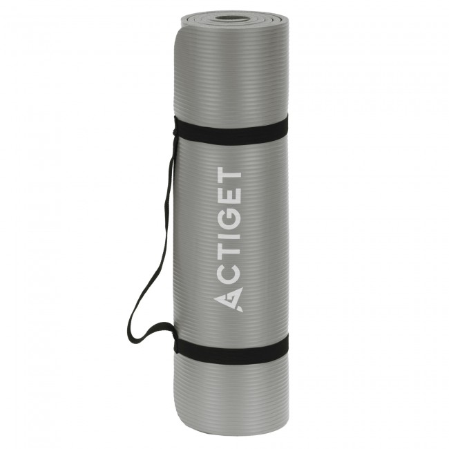 Килимок спортивний Actiget NBR 183 x 61 x 1 см для йоги та фітнесу ACT0019 Grey