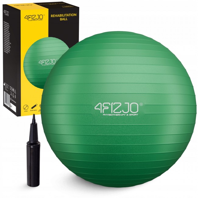 Мяч для фитнеса (фитбол) 4FIZJO 65 см Anti-Burst Green (P-5907739316332) Мяч для фитнеса (фитбол) 4FIZJO 65 см Anti-Burst Green (P-5907739316332)