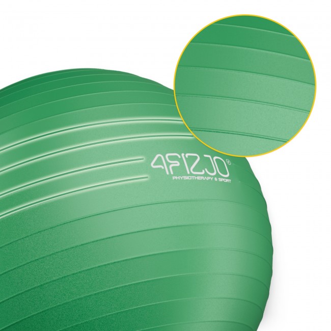 Мяч для фитнеса (фитбол) 4FIZJO 85 см Anti-Burst Green (P-5907739316394)