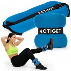 Обтяжувачі-манжети для ніг та рук Actiget 2 x 2 кг ACT0130 Blue/Black
