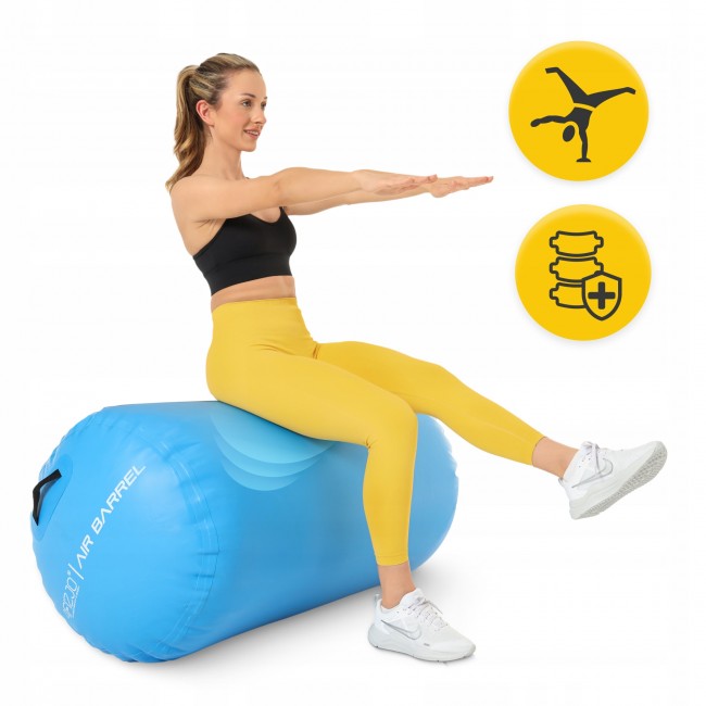 Повітряна бочка для гімнастики 4FIZJO Air Barrel 100 x 75 см Blue (P-5905973403115)