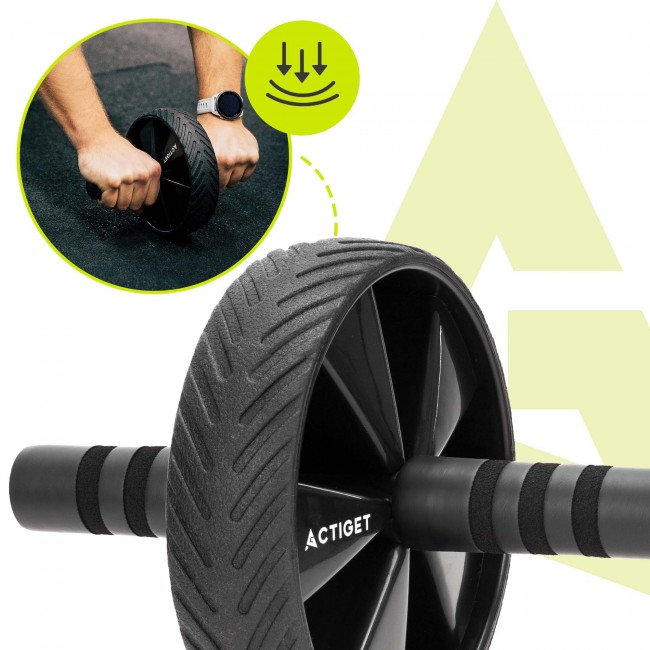 Ролик (гимнастическое колесо) для пресса Actiget Ab Wheel ACT0110 Black