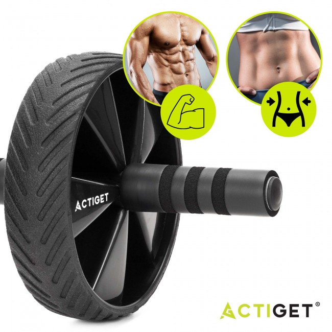 Ролик (гимнастическое колесо) для пресса Actiget Ab Wheel ACT0110 Black