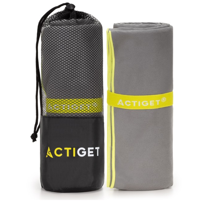 Рушник спортивний Actiget 180 x 100 см із мікрофібри ACT0192 Grey