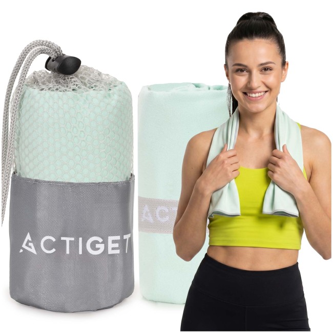 Спортивний рушник Actiget 80 x 40 см з мікрофібри ACT0185 Mint