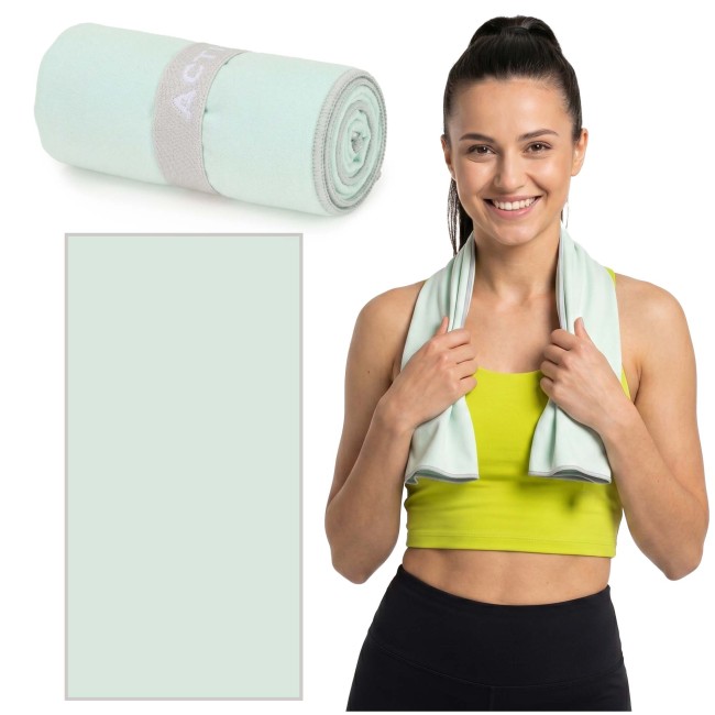 Спортивний рушник Actiget 80 x 40 см з мікрофібри ACT0185 Mint