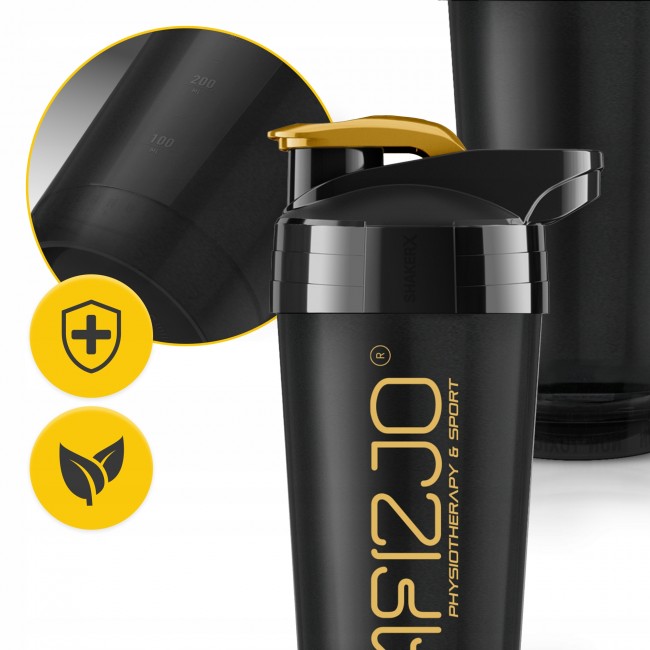 Шейкер спортивный 4FIZJO Ultra 700 мл Black/Gold (P-5905973407038)