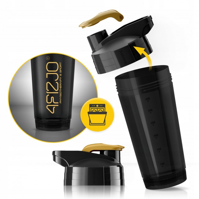 Шейкер спортивный 4FIZJO Ultra 700 мл Black/Gold (P-5905973407038)