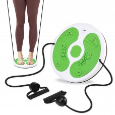 Диск здоров'я для талії Cornix Twisting Waist Disc з еспандерами XR-0446 White/Green