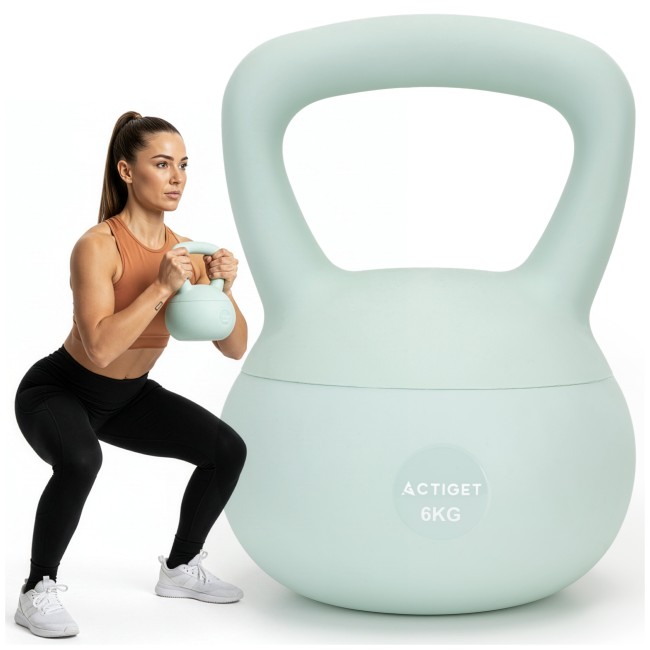 Гиря мягкая Actiget 6 кг для фитнеса ACT0064 Turquoise