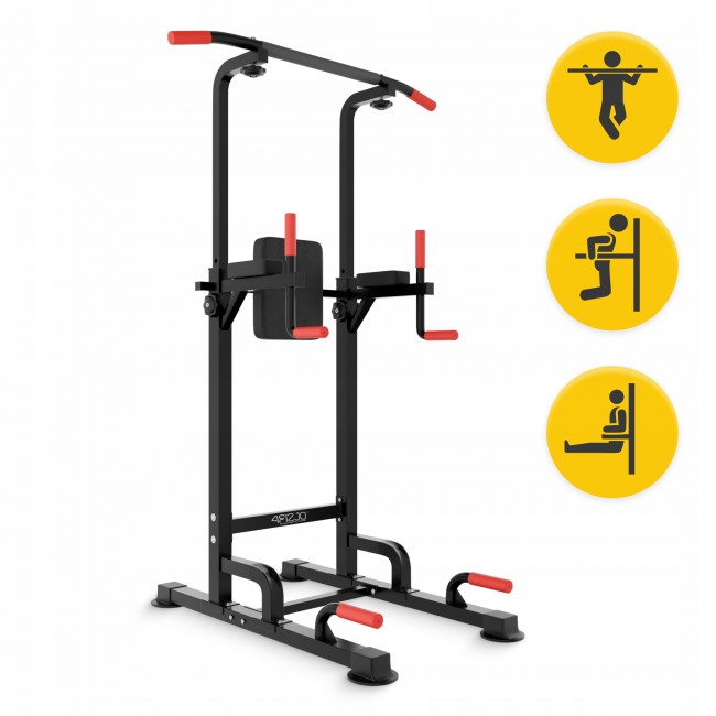 Многофункциональная стойка для подтягиваний 4FIZJO Pro регулируемая Black (P-5905973402620)