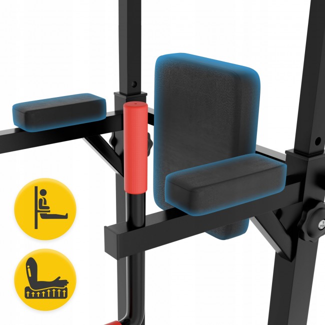 Многофункциональная стойка для подтягиваний 4FIZJO Pro регулируемая Black (P-5905973402620)