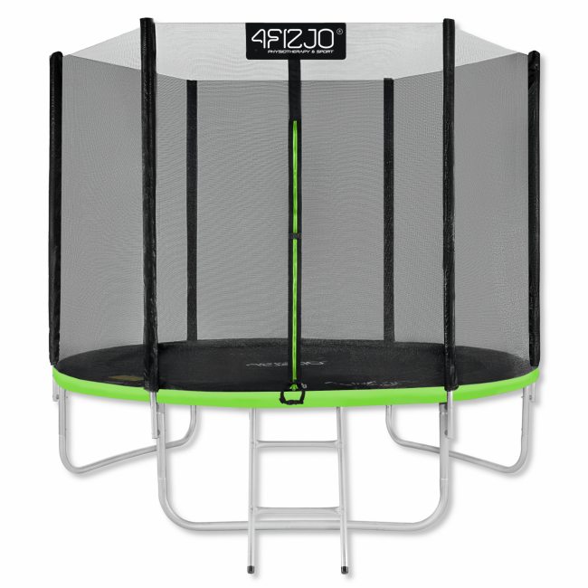 Батут с внешней сеткой 4FIZJO Classic 8FT 252 см 4FJ0304 Black/Green