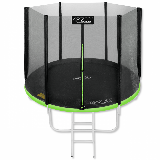 Батут с внешней сеткой 4FIZJO Classic 8FT 252 см 4FJ0304 Black/Green