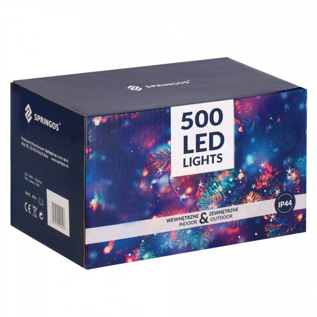 Гирлянда уличная (наружная) Springos 30 м 500 LED CL0526 Mix