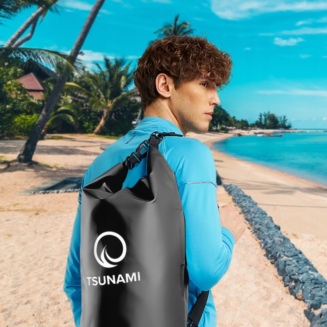Гермомішок TSUNAMI Dry Pack 10 л водозахисний Black (P-5905973400039)