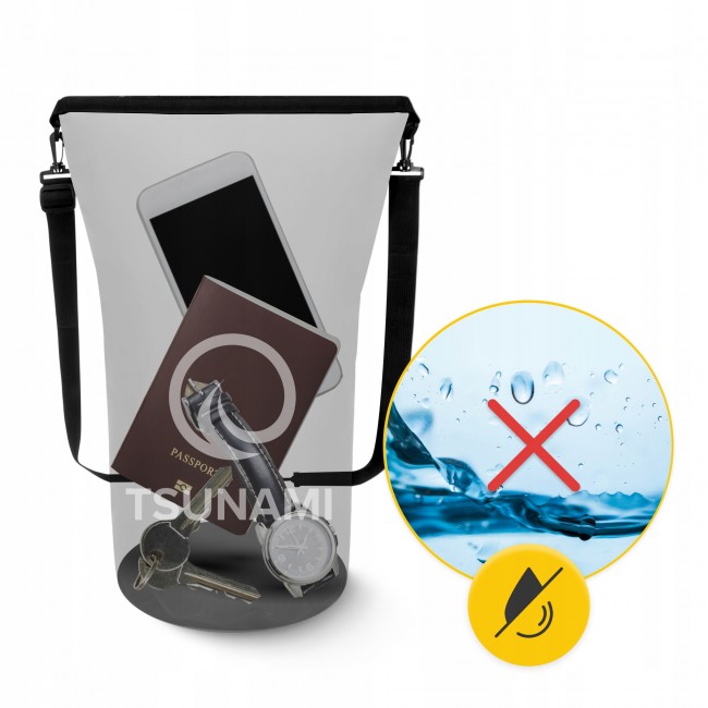 Гермомішок TSUNAMI Dry Pack 10 л водозахисний Black (P-5905973400039)