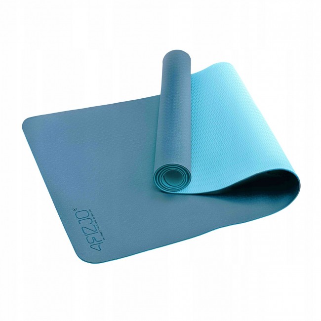 Килимок спортивний 4FIZJO TPE 4 мм для йоги 4FJ0334 Blue/Sky Blue