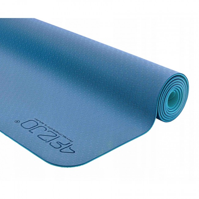 Килимок спортивний 4FIZJO TPE 4 мм для йоги 4FJ0334 Blue/Sky Blue