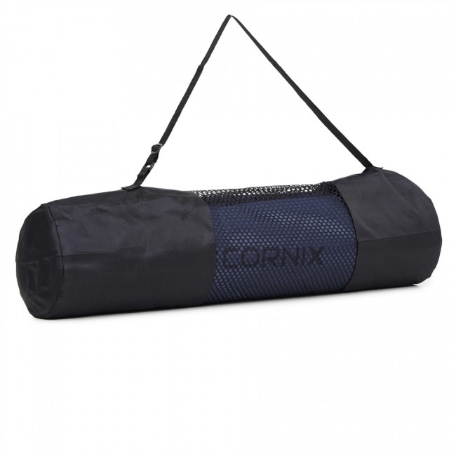 Килимок спортивний Cornix TPE 183 x 61 x 0.6 см для йоги та фітнесу XR-0003 Blue/Sky Blue