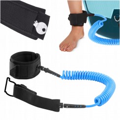 Лиш страховочный для SUP доски TSUNAMI SUP-Leash Black/Blue (P-5907739316486)