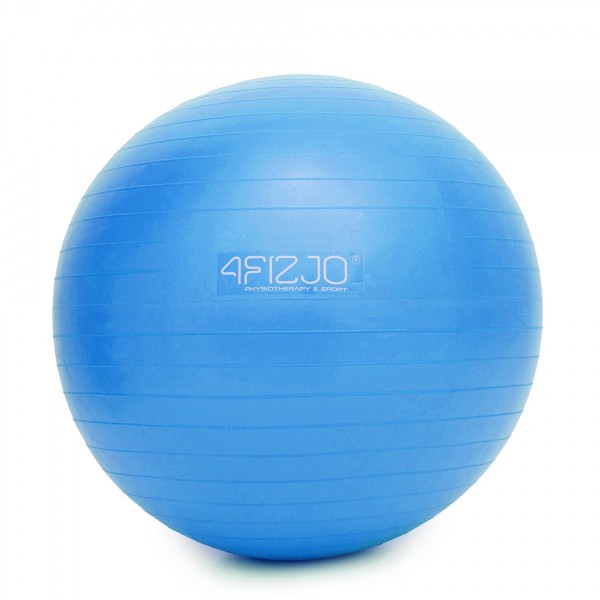 Фитбол, гимнастический мяч для фитнеса 4FIZJO 65 см Anti-Burst 4FJ0030 Blue