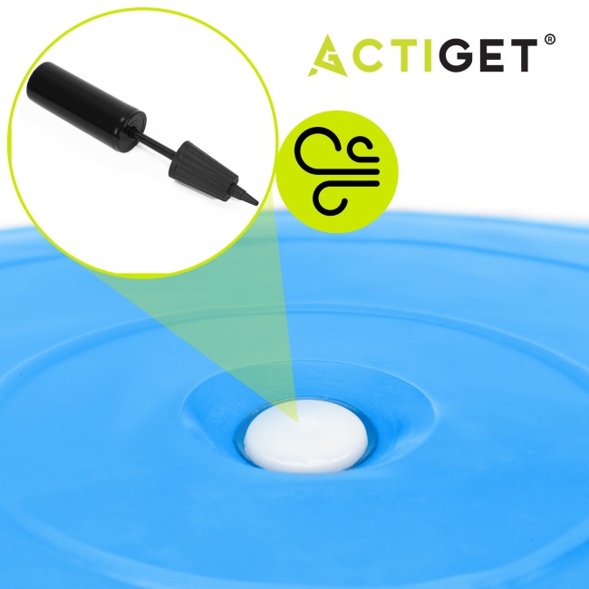 М'яч для фітнесу (фітбол) Actiget 55 см із насосом ACT0142 Blue