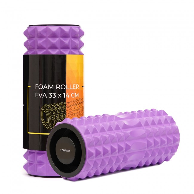 Масажний ролик Cornix EVA 33 x 14 см (валик, роллер) XR-0338 Violet Масажний ролик Cornix EVA 33 x 14 см (валик, роллер) XR-0338 Violet