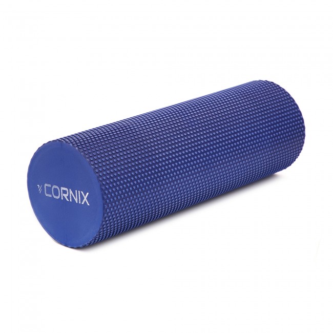 Масажний ролик Cornix EVA+ 45 x 15 см (валик, роллер) XR-0304 Navy Blue