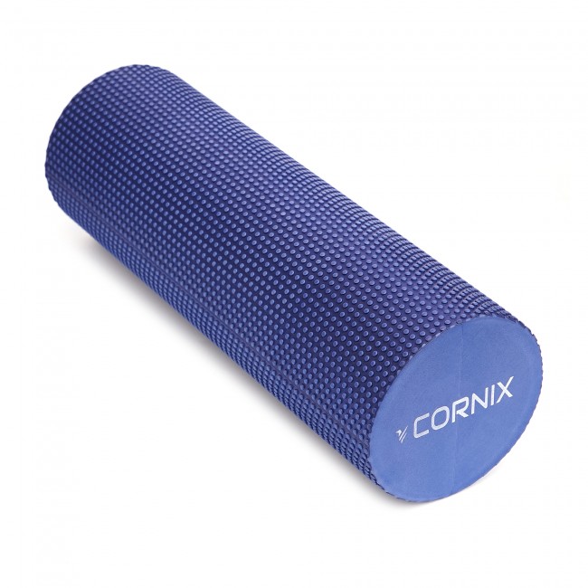 Масажний ролик Cornix EVA+ 45 x 15 см (валик, роллер) XR-0304 Navy Blue